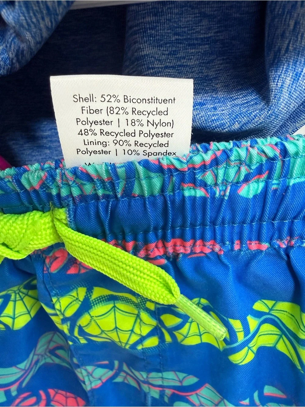 Kids Blue Spider Graphic Rash Guard Swim Set, Size 3T